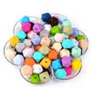 TX49 10Pcs 14mm Hexagon Solid Color Silicone Beads Jewelry DIY Necklace Bracelets Keychain Trend Handmade Accessories Jewelry