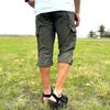 OUTDOOR PRODUCTS Men's Cropped Cargo Pants, 3/4 Length, Moisture-Wicking, Quick-Drying, Available in M, L, and LL (M, Khaki)