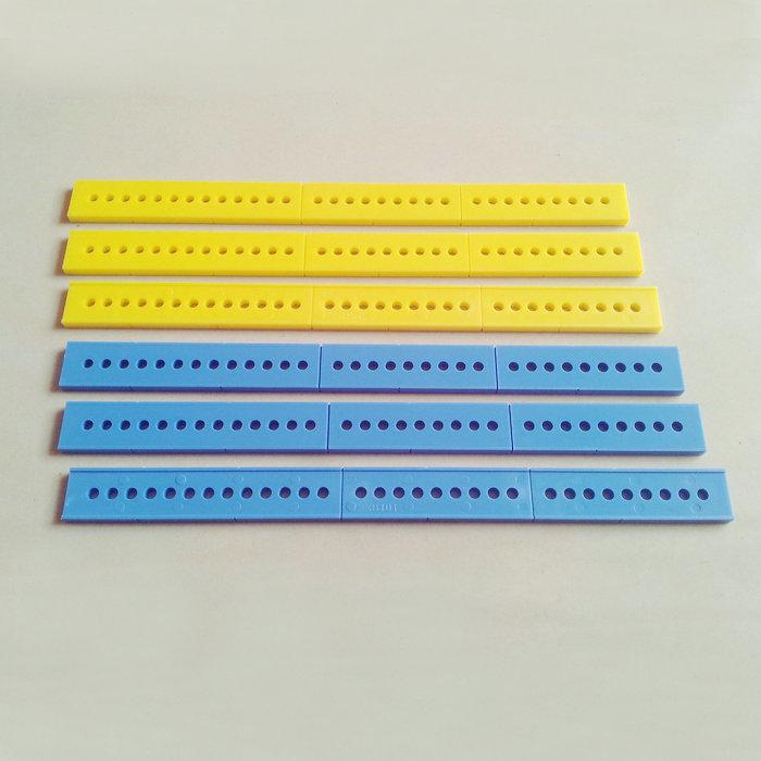 Plastic Rod Connector with Round Hole for DIY Robot Models and Science Projects чёрный