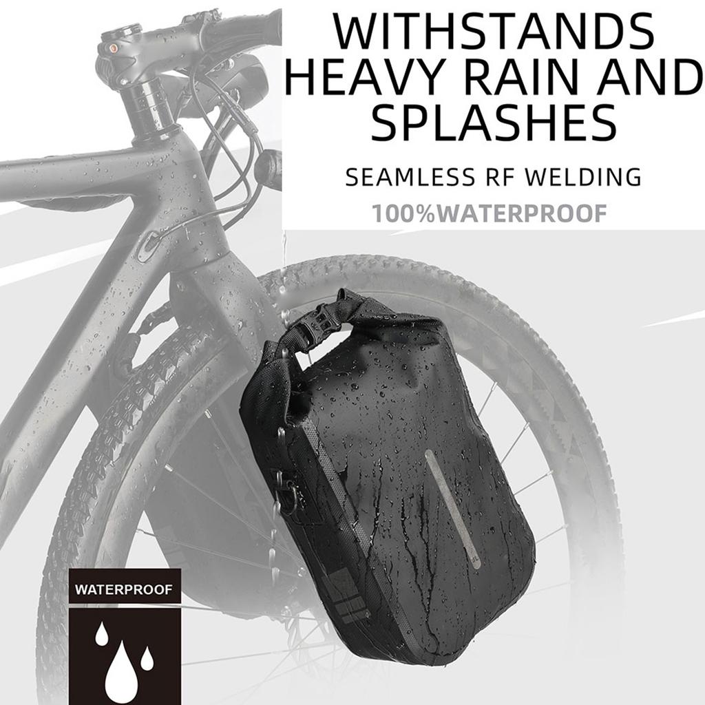 4L Bike Quick Release Bike Front Fork Bag Waterproof Cycle Bag Front Bag Bike Storage Bag Cycle Accessory
