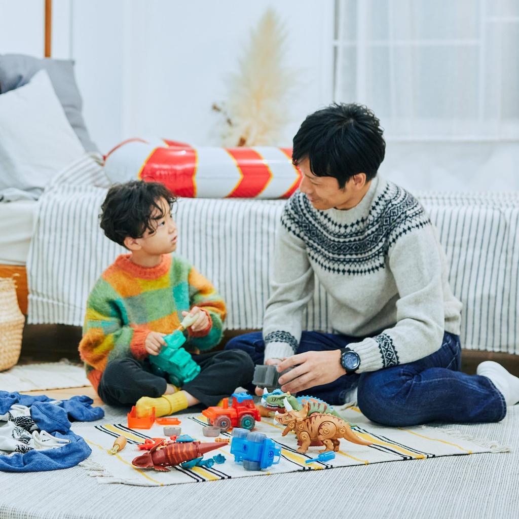 FO. SPIELZEUGKISTE Lernspielzeug DIY-Spielzeug Dinos Set mit 4 Stück (6581923) Dinosaurier-Bauspielzeug