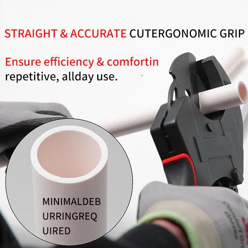 Aluminum Alloy Pipe Cutter, Professional Plumbing Tool, with Steel Blade, Ratchet Self-Locking Design, for PVC and PPR Plastic