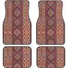 Car Floor Mats Set Of 4, Oriental Turkish Persian Carpet Front And Back Rug Mats Decorative Universal For Cars SUV Trucks Vans