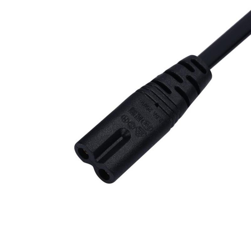 Us Plug Power Cable 2Pin For Figure 8 Compatible Devices 2 Prong Electrical Cord For Laptop Charger Tv Radio Speaker