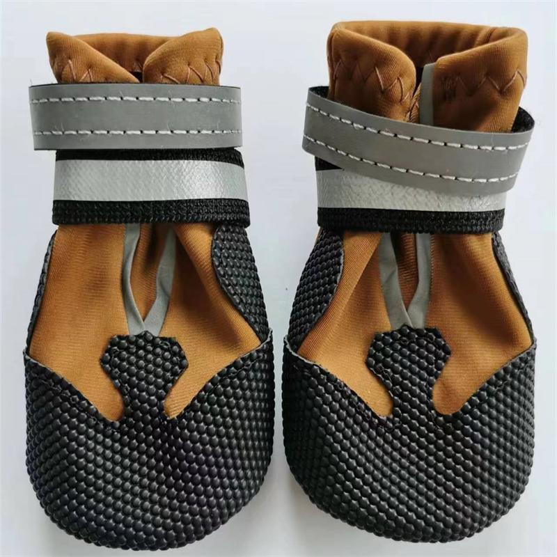Stocked Tactical Dog Boots Solid Pattern Rubber Outdoor Running Shoes for Pets