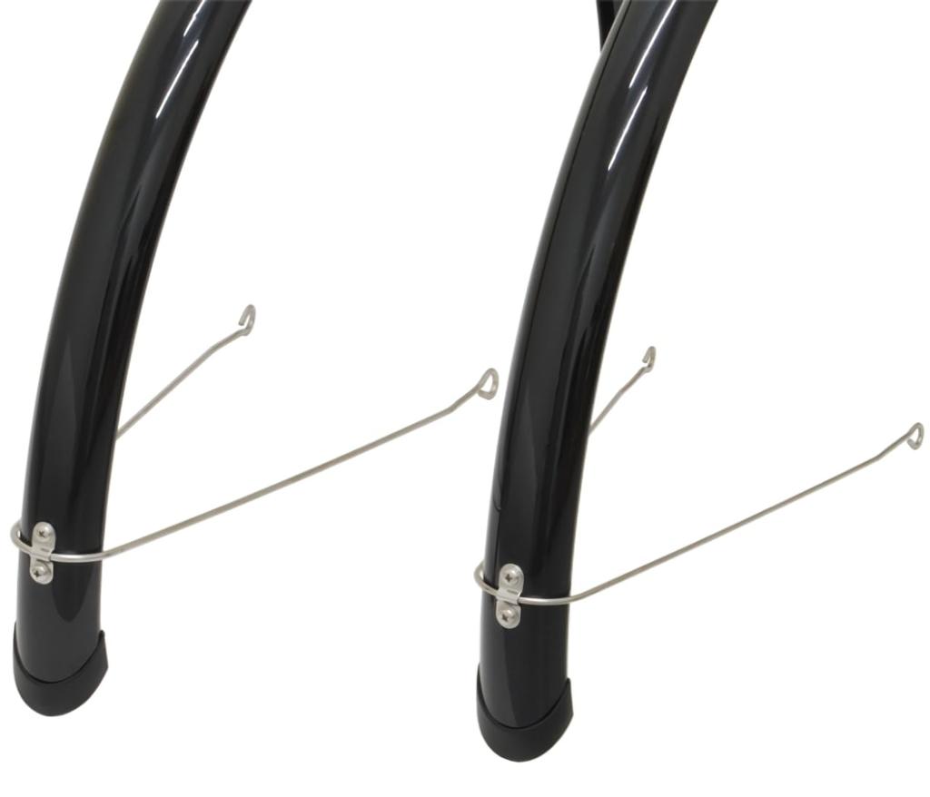 Sunny Wheel PC Schutzblech komplett mit Silber für Standard 45mm U-förmige Streben, (für 26-Zoll-Räder) 26-Zoll-Fahrräder, Breite ca.