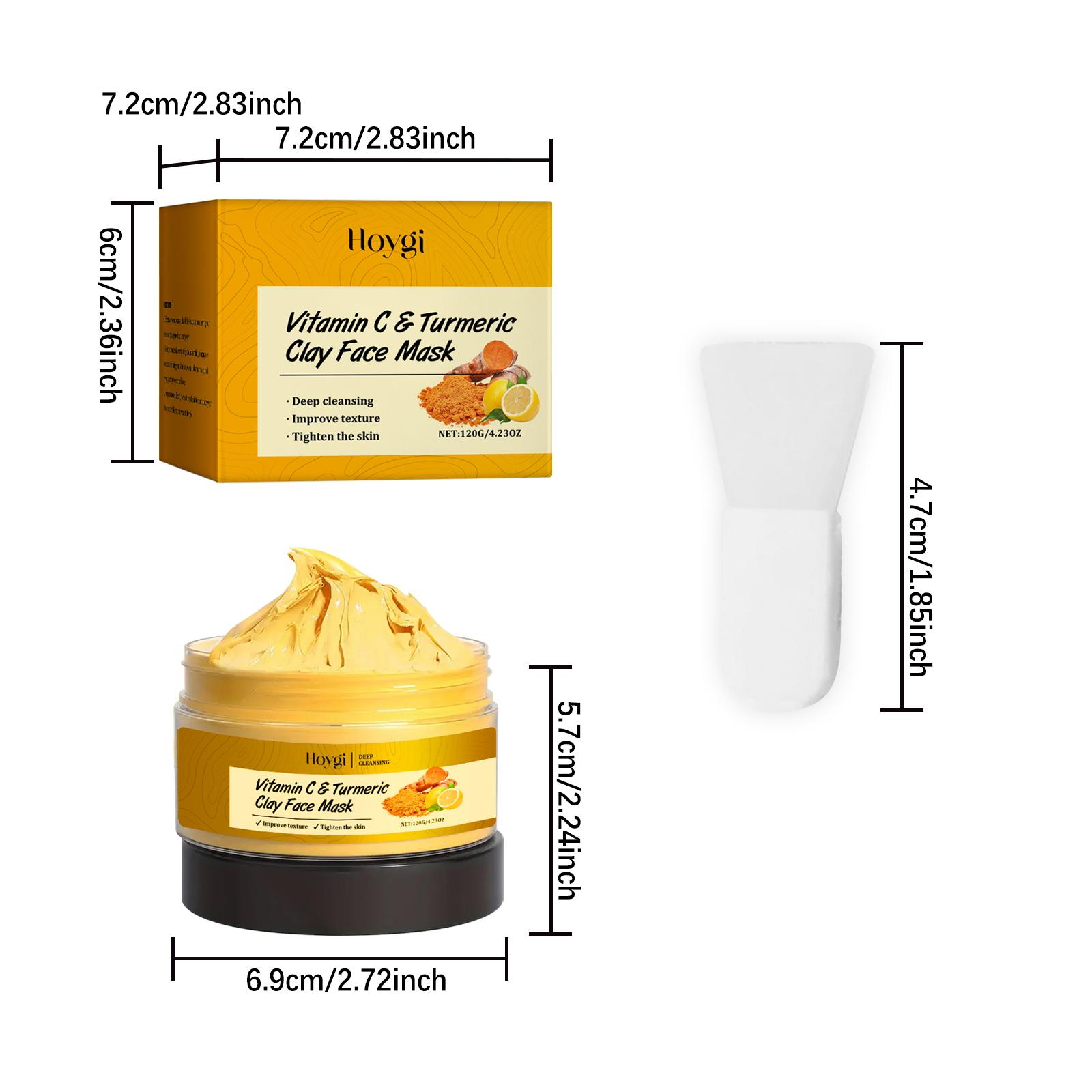 

HOYGI Exfoliating facial mask Turmeric Exfoliating facial mask Improve Pore Deep Cleaning facial mask Apply 120g