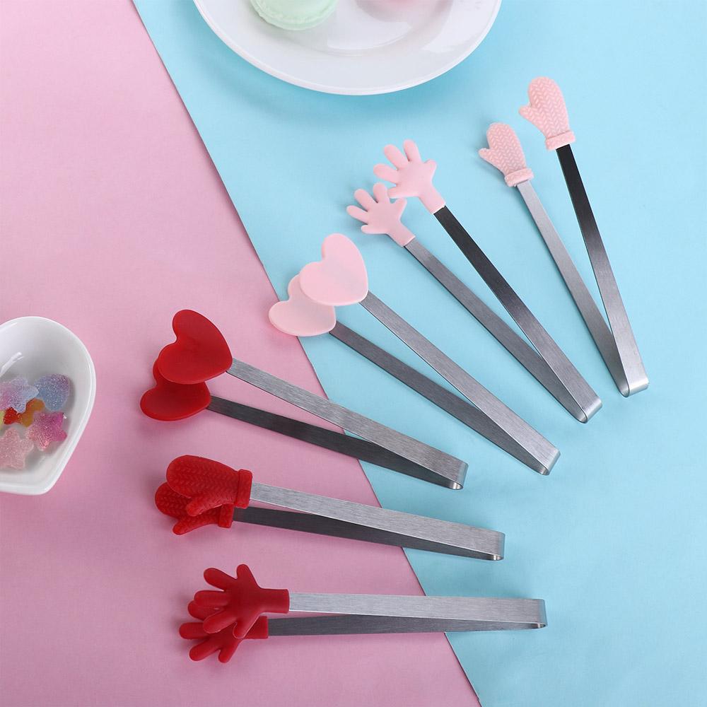 Heat-Resistant Salad Bread Barbecue Kitchen Tool Cooking Utensils BBQ Tong Food Clip Ice Cube Clamp