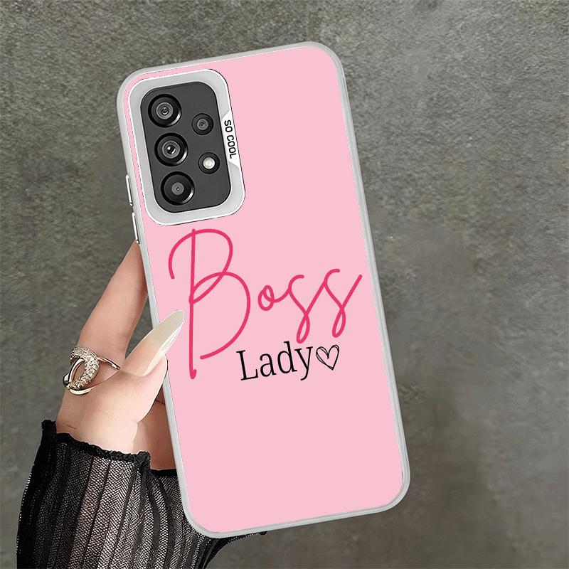 

Girl Boss Lady Pink Soft Phone Case for Samsung A17 A16 A15 A14 A13 A57 A56 A55 A54 A53 A37 A36 A35 A34 A33 A26 A25 A24 A23 A52 Samsung A33