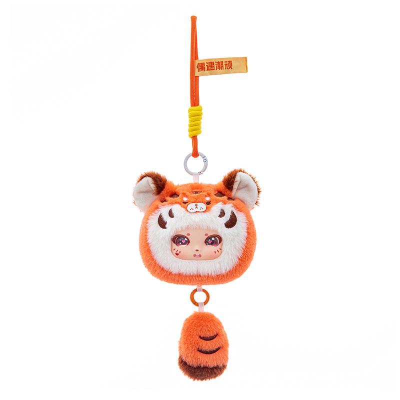 Kawaii Cute Animals Vinyl Face Plush Toys Rabbit Squirrel Tiger Leopard Pendant Gift for Kids Animal Lovers 15cm тигровый