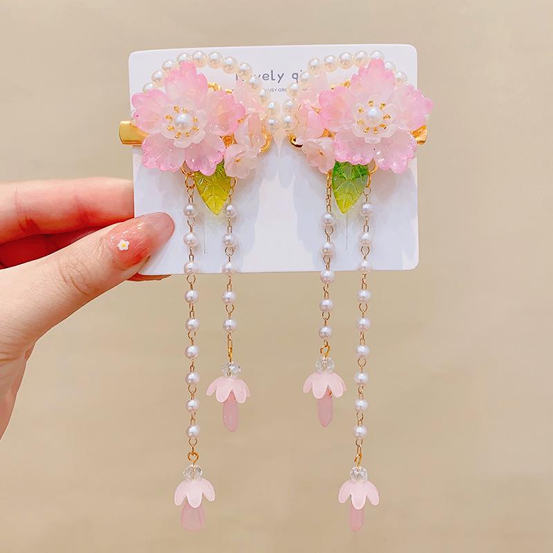 

Аксессуары для волос в древнем стиле ханьфу: Кисточки и китайские шпильки для костюмов девочек