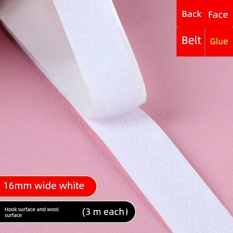 Car Floor Mat Fixing Adhesive, High-Viscosity Magic Tape for Car Floor Mats, Trunk Curtain, No-Drill Self-Adhesive Tape White - 16mm Wide * 3m Length (Set)