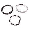 Halloween Totenkopf Armband Elastische Handgelenkkette Buntes Harzperlen Armband Stilvolles Punk-Stil Zubehör für den täglichen Gebrauch