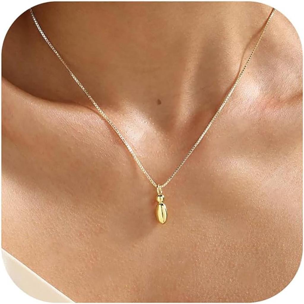 Elegant And Minimalist 26 Letter English Necklace With Bubble Gloss Letter Pendant, Women's Gift Collarbone Chain