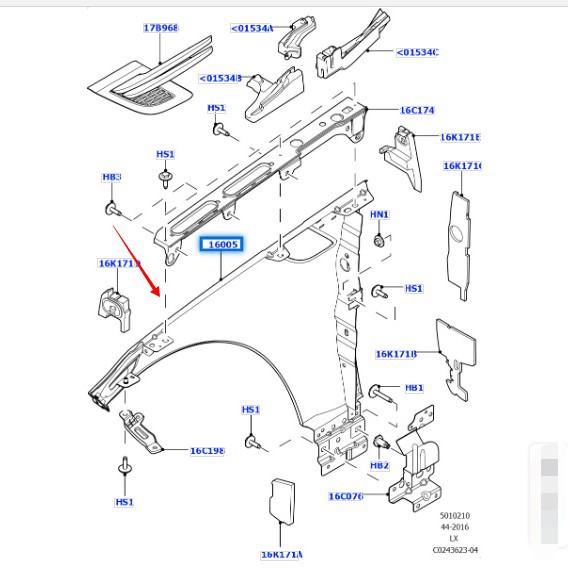 Fender Sport Version for 2014 Land Rover Range Rover (Models LR100545/LR100544)