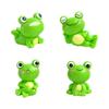 New Resin Frog Miniature Car Ornaments Miniatures Animal Frog Resin Cute Frog Action Figure Micro Landscape Cartoon