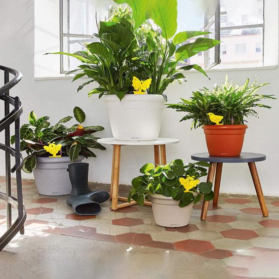 5Pcs Fly Catcher Sticky Double-sided Strong Stickiness Yellow Butterfly-shaped Fly Trap Aphids Paper Sticky Board Garden Supplies