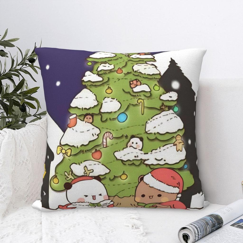 Cartoon Cute Bubu Dudu Christmas Pillowcase Double-Sided Printing Cushion Cover Decoration Pillow Case Cover Bedroom Zipper