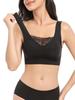 JANJAM Plus Size Super Stretch Seamless Lace Sports Size 4L Women's Underwear, Bra/Night Bra, Black,