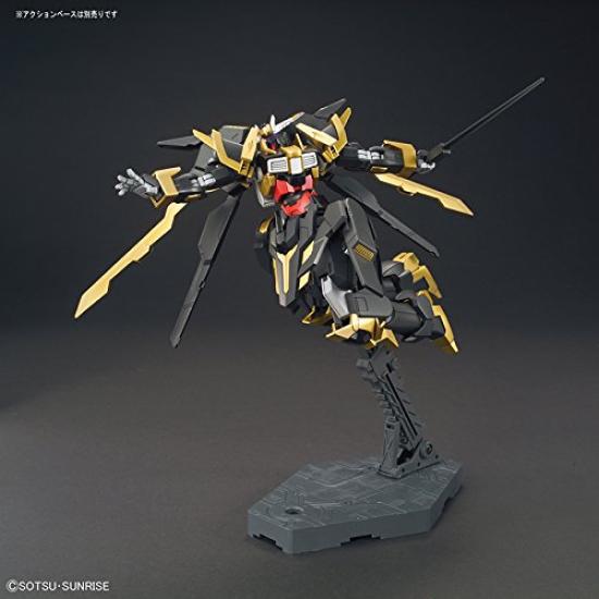 HGBF Gundam Build Fighters AR Gundam Schwarzritter Plastikmodell im Maßstab 1/144, farbcodiert