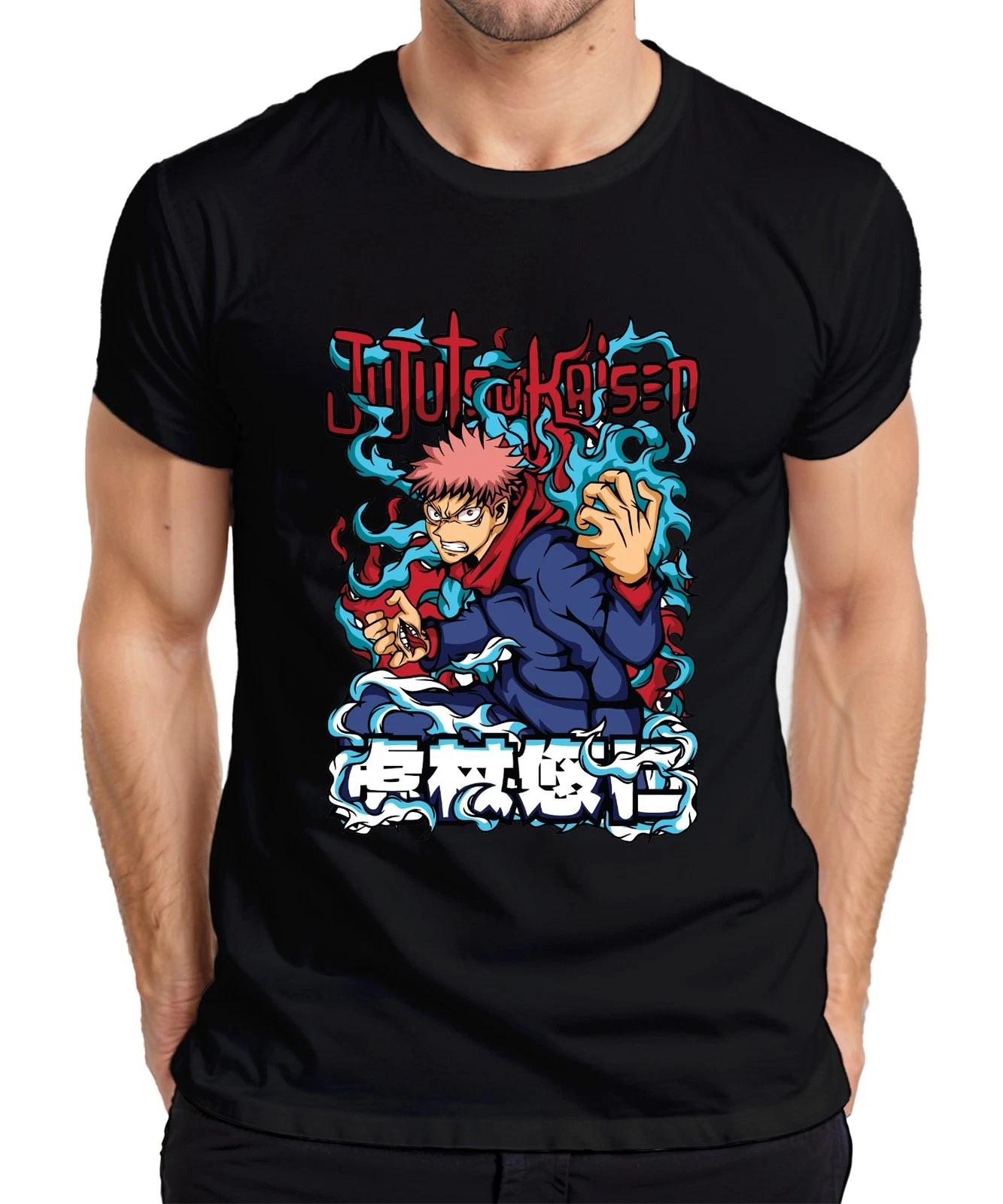 Jujutsu Kaisen Yuji Itadori Anime Manga Fan Geschenk Action Herren T-Shirt XXL
