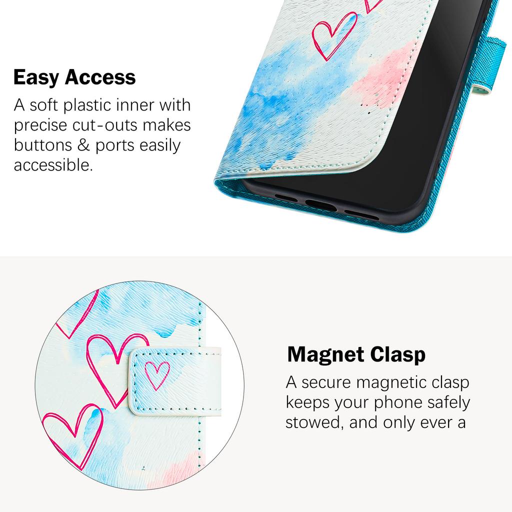 iPhone 16E Leather Case Wallet Durable Leather Card Holders Shockproof Kickstand Protective Flip Cover For iPhone 16 15 14 13 12 Pro Max SE4 16Pro