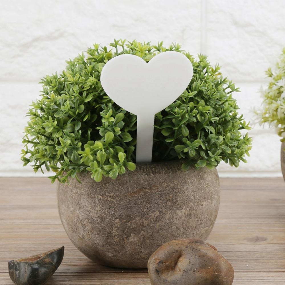 

200PCS Plastic Plant Labels Waterproof Plastic Plant Labels Durable Seedling Tags Potted Plants белый