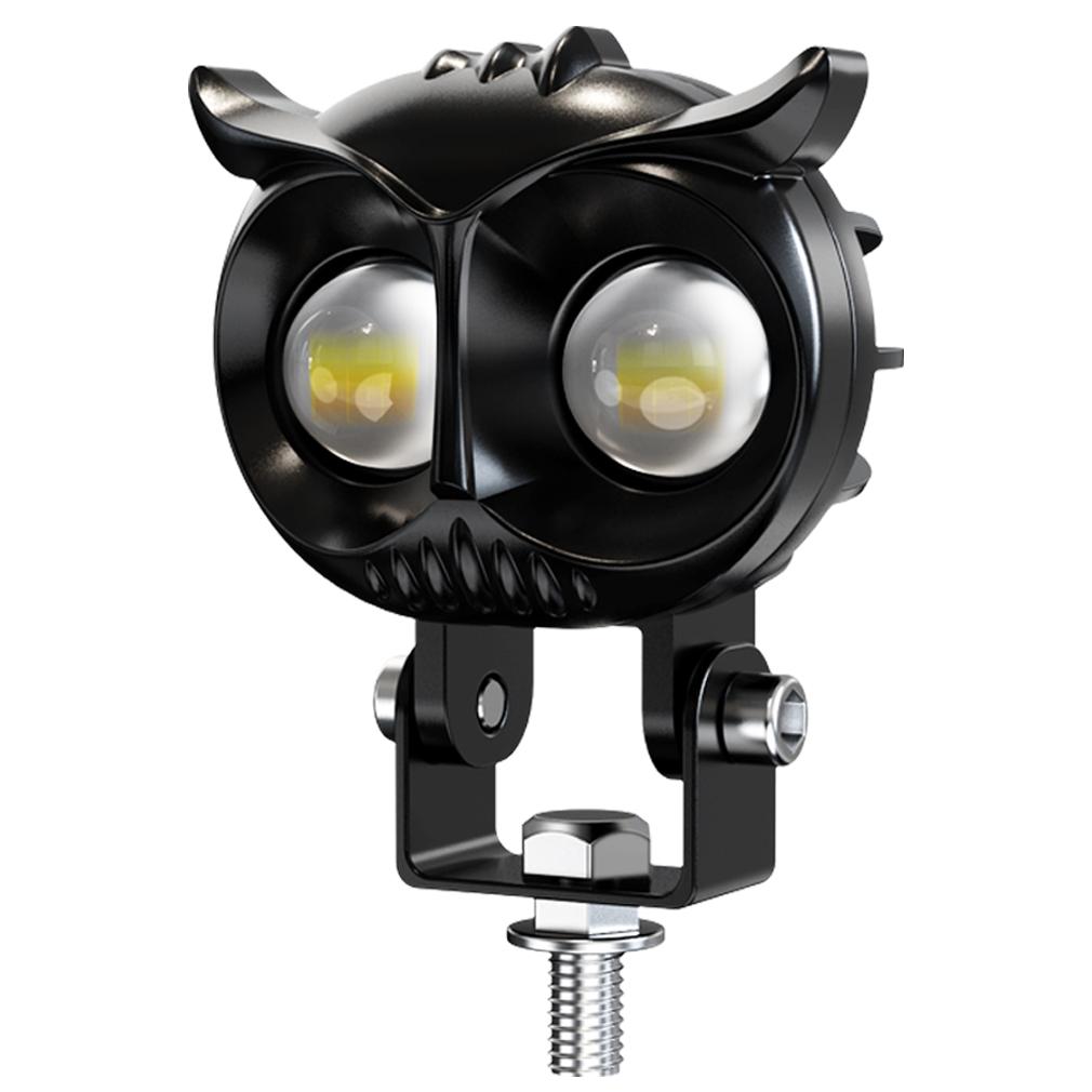 

1 шт./2 шт. Універсальна міні-світлодіодна фара мотоцикла у формі сови Жовте Біле Hi/Lo Точкове світло Водіння Протитуманна фара Додаткова фара для Мото Скутера Лампа 1Pc