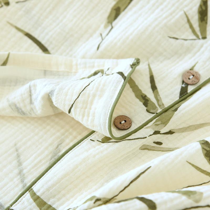 New Spring and Autumn Women's Pajama Set  100% Cotton Long Sleeved Pants Two Piece  Cute and Comfortable