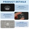 PATIKIL 15pcs 38mm Diameter Flat Convex Lens 9.7mm Height Acrylic LED Optical Convex Lens