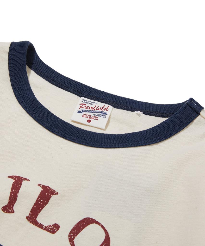PENFIELD Vintage Series Sailor Engraved Ringer Short Sleeve T-Shirt Ivory_Fs2Kt42U