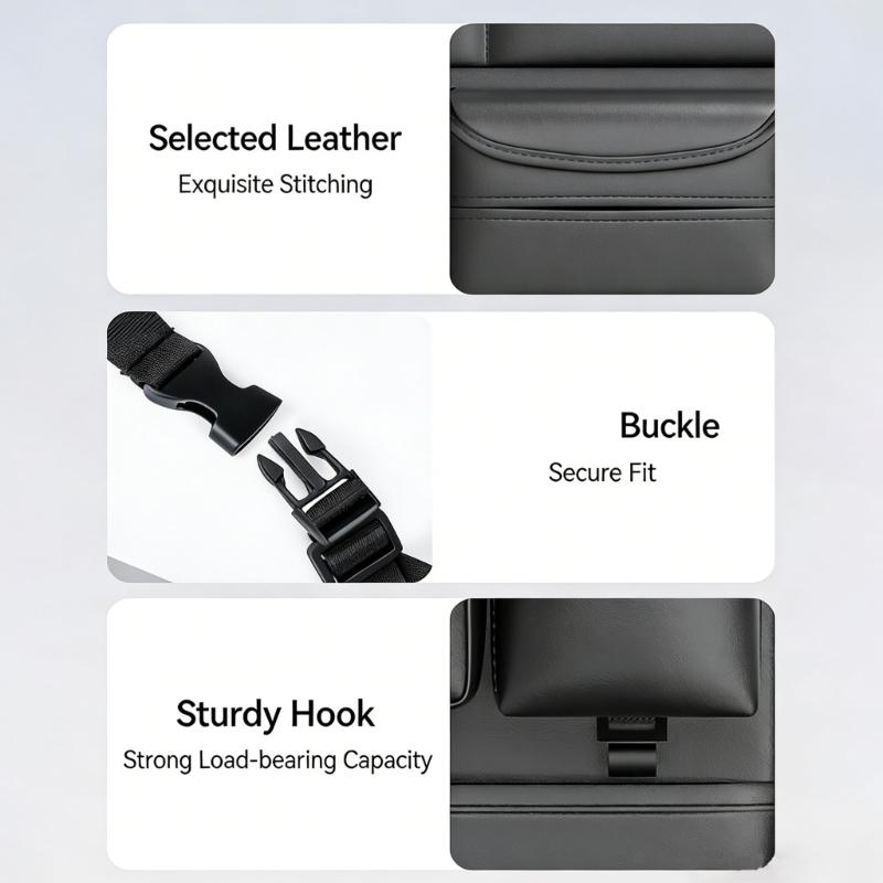 Backseat Storage Pocket Car Seat Back Organizer Multifunctional Storage Bag Wear Resistant Auto Back Pocket for Car SUV