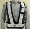 Mizukei Multifunctional Vest with LED Navy White 3015002 [It Glows!] / (Blue LED)