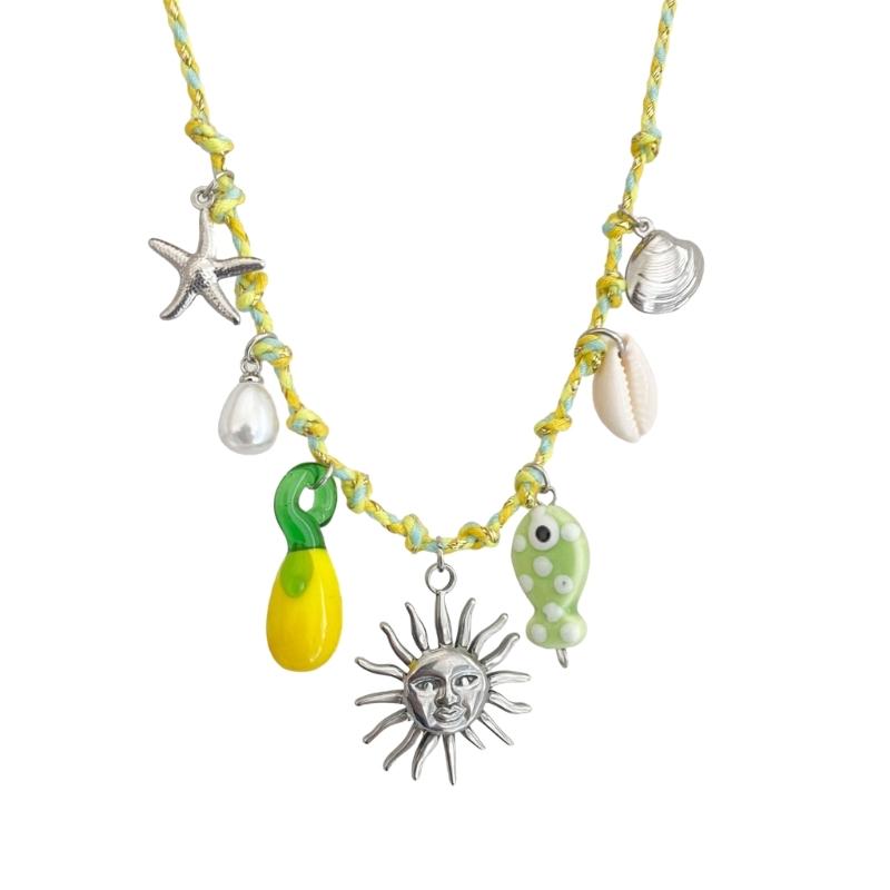 Stylish Ocean Inspired Starfish Pearls Necklace For Women Featuring Sturdy Copper Designs and Unique Pendant Styles