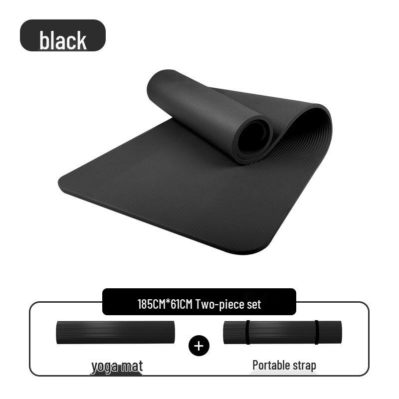 Men's Non-slip Beginner Yoga Mat - Thick, Wide, Long for Home Fitness