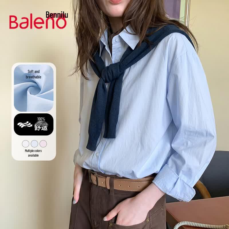 Baleno Classic Solid Color Long Sleeve Shirt