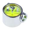 F26C Flow Meter Indicator G1/4" Thread Port Female to Female Flow Meter Indicator for PC Water Cooling 5 Impellers 12.9mm
