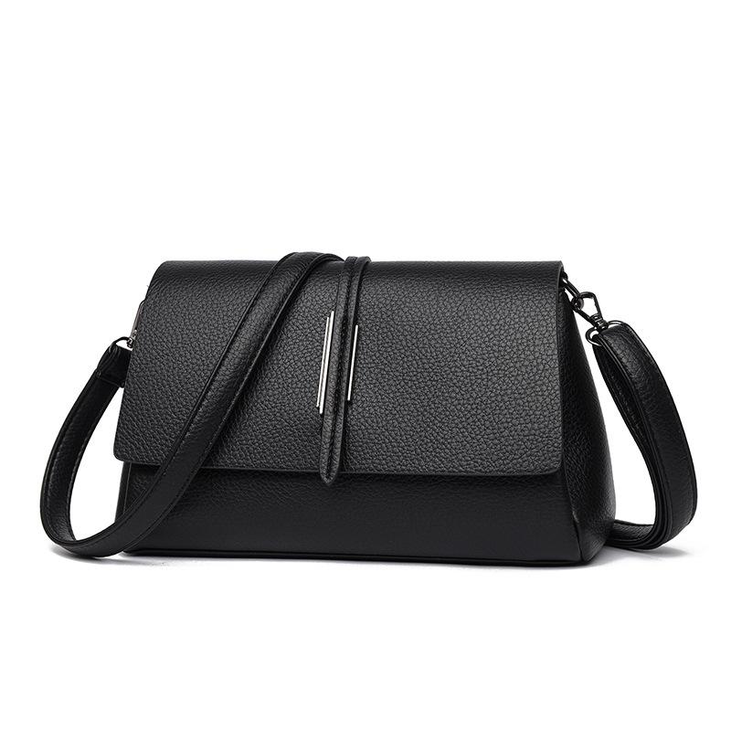 High-end Women's Bag 2026 New Large Capacity Soft Leather Casual Fashi Shoulder Bag Crossbody Small Square Bag