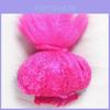 Peruca de Festa Festival Estilo Troll Infantil Para Cosplay de Desenho Animado Com Touca Rosa