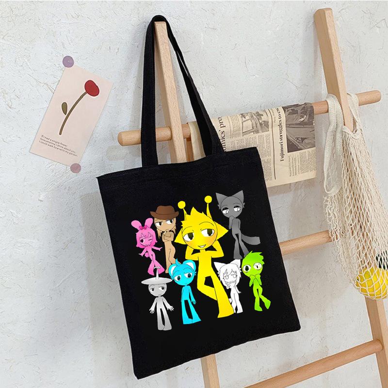 Game music box peripheral portable canvas bag to work out bento messenger bag shoulder bag large capacity