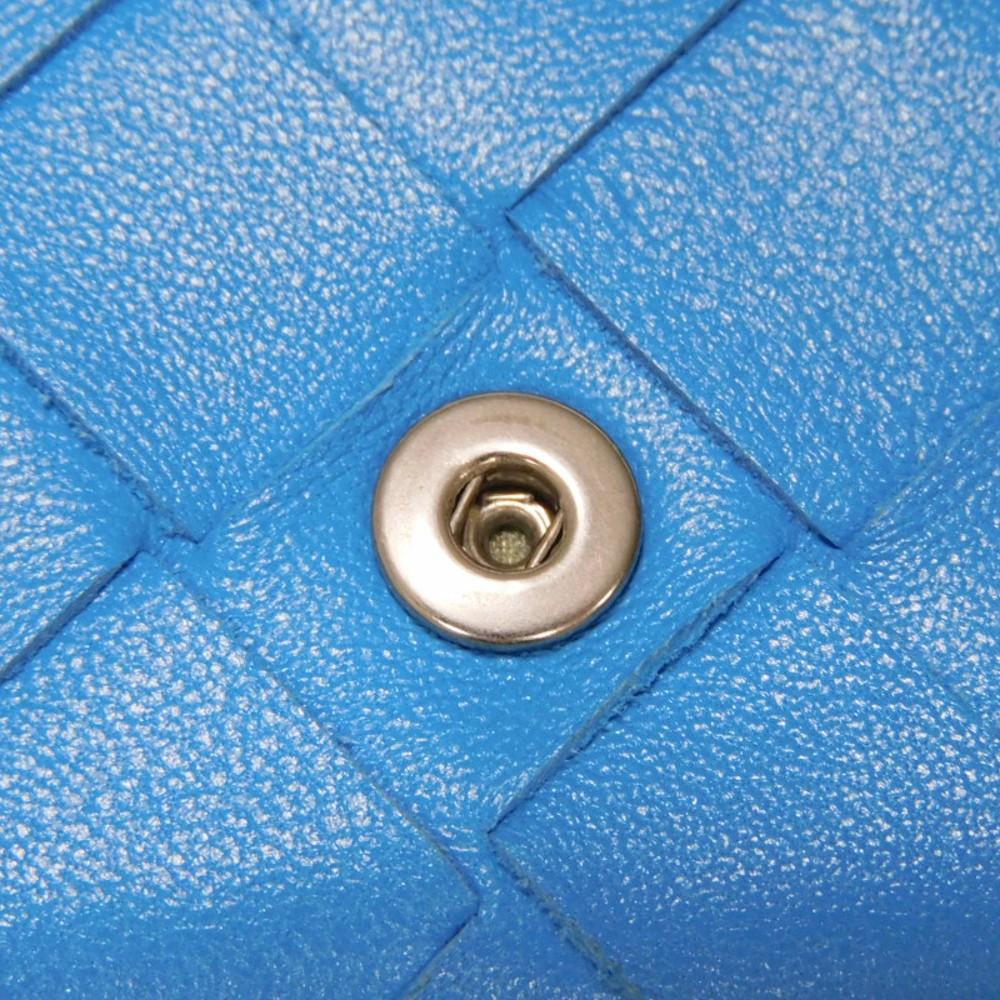 Used 11897 Tiny Mini Wallet 635561 VCPP2 4611 7942 RFID IC Chip Maxi Intrecciato Swimming Pool Unisex from Japan