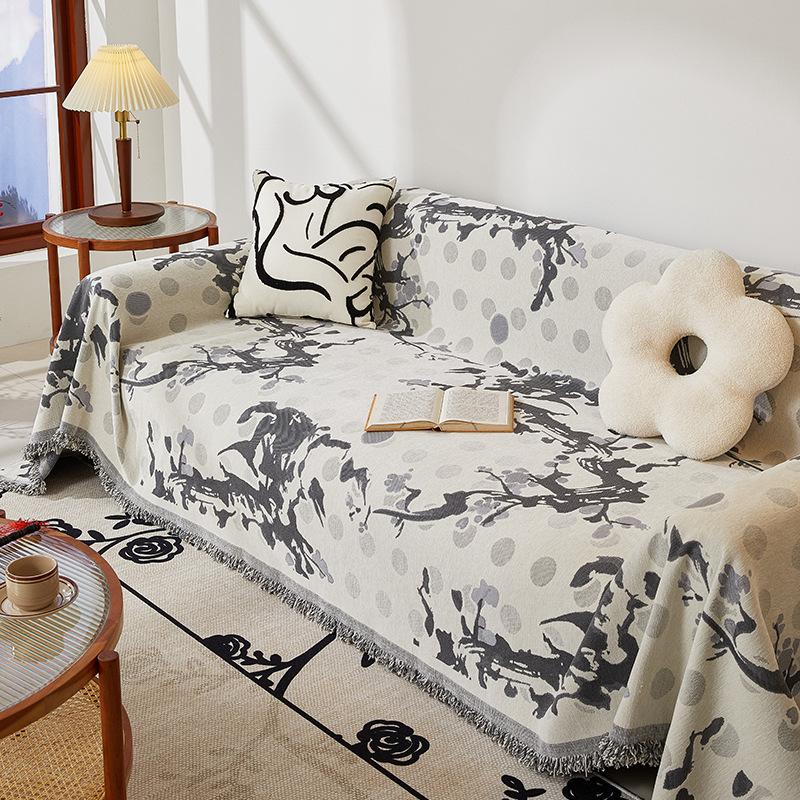 Sofa Towel a Whole Full Covered Chinese Ancient Style Living Room Rosewood Sofa Seat Cushions All-Inclusive Four Seasons Universal Sofa Cover Cloth
