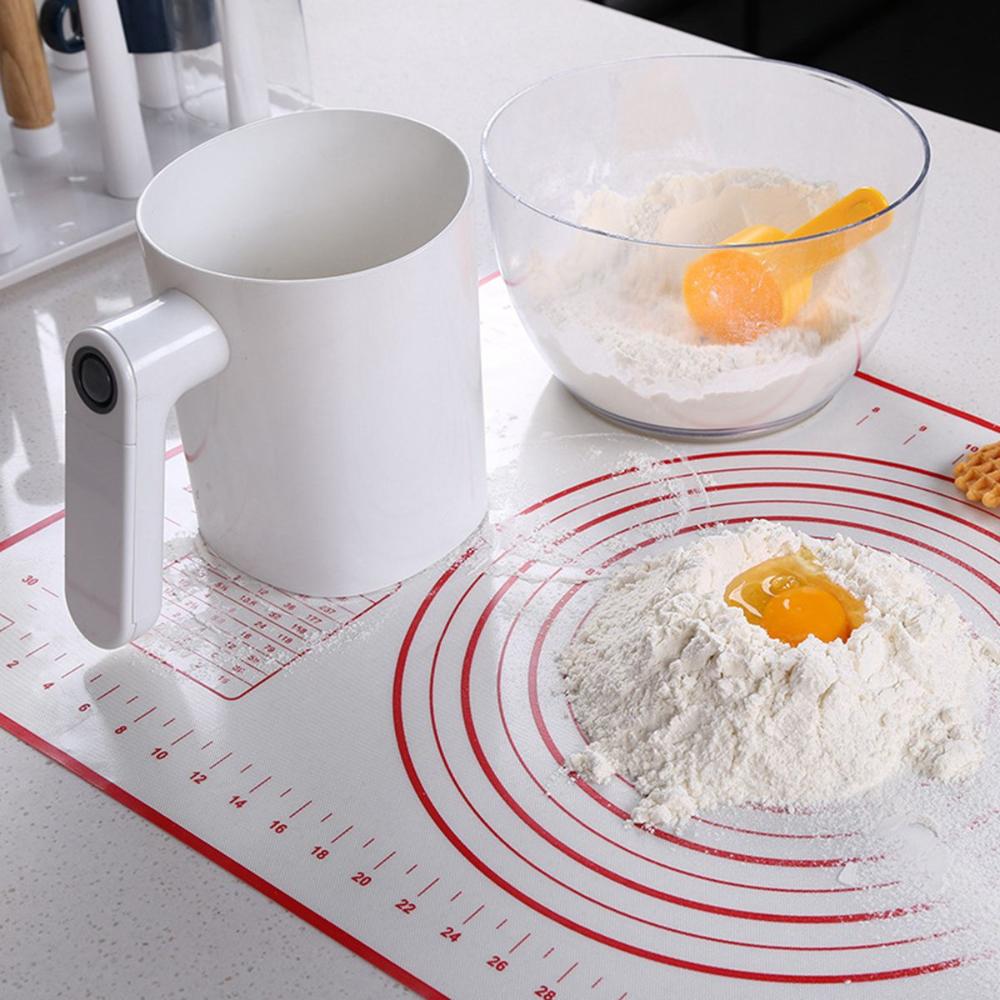 

Stainless Steel Battery Operated Strainer Fine Mesh Colander Powder Sieve Flour Sifter Sifting Tool белый