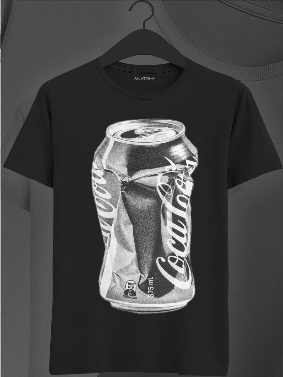 

Black oversized T-shirt with print XL