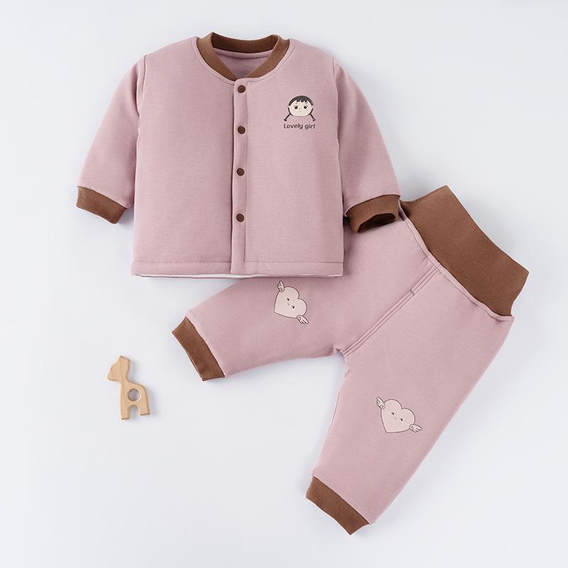 

Комплект детского термобелья из хлопка 140 г для осени/зимы - стеганый топ и брюки для мальчиков 110CM [30-35 lbs]