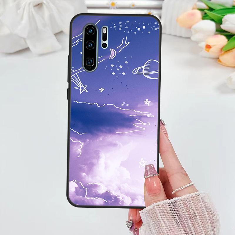 Étui esthétique violet pour Huawei Nova 5T 3i 7i 8i 11i 10 9 SE Y60 Y61 Y70 Y90 P20 P40 Lite P60 P30 Pro Housse