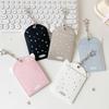 INS Sweet Aesthetic Kpop Photocard Holder for Girls Wings Keychain Schoolbag Charm Kawaii Displaying Photo Card Cover Case