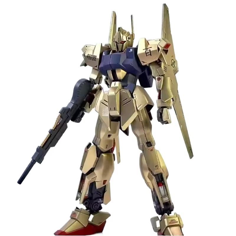 

HG 1/144 Spray-Painted Champagne Gold Newborn Hyaku Shiki Mobile Suit Zeta Mobile Suit Assembly Miniature Kit Collector-Worthy Decor Present