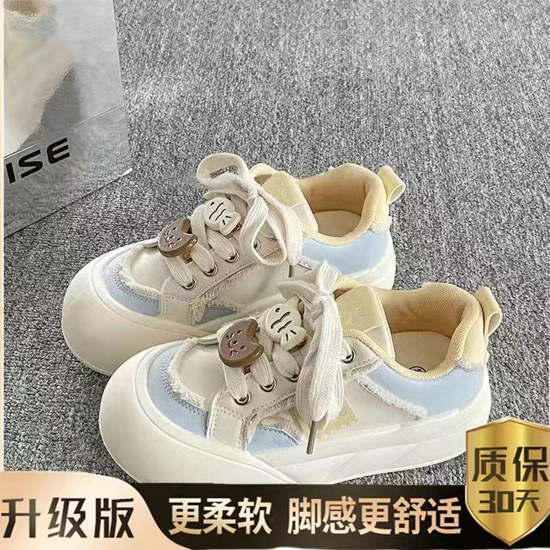 Zhao Ruth niche spring new platform bread shoes campus style versatile casual board shoes