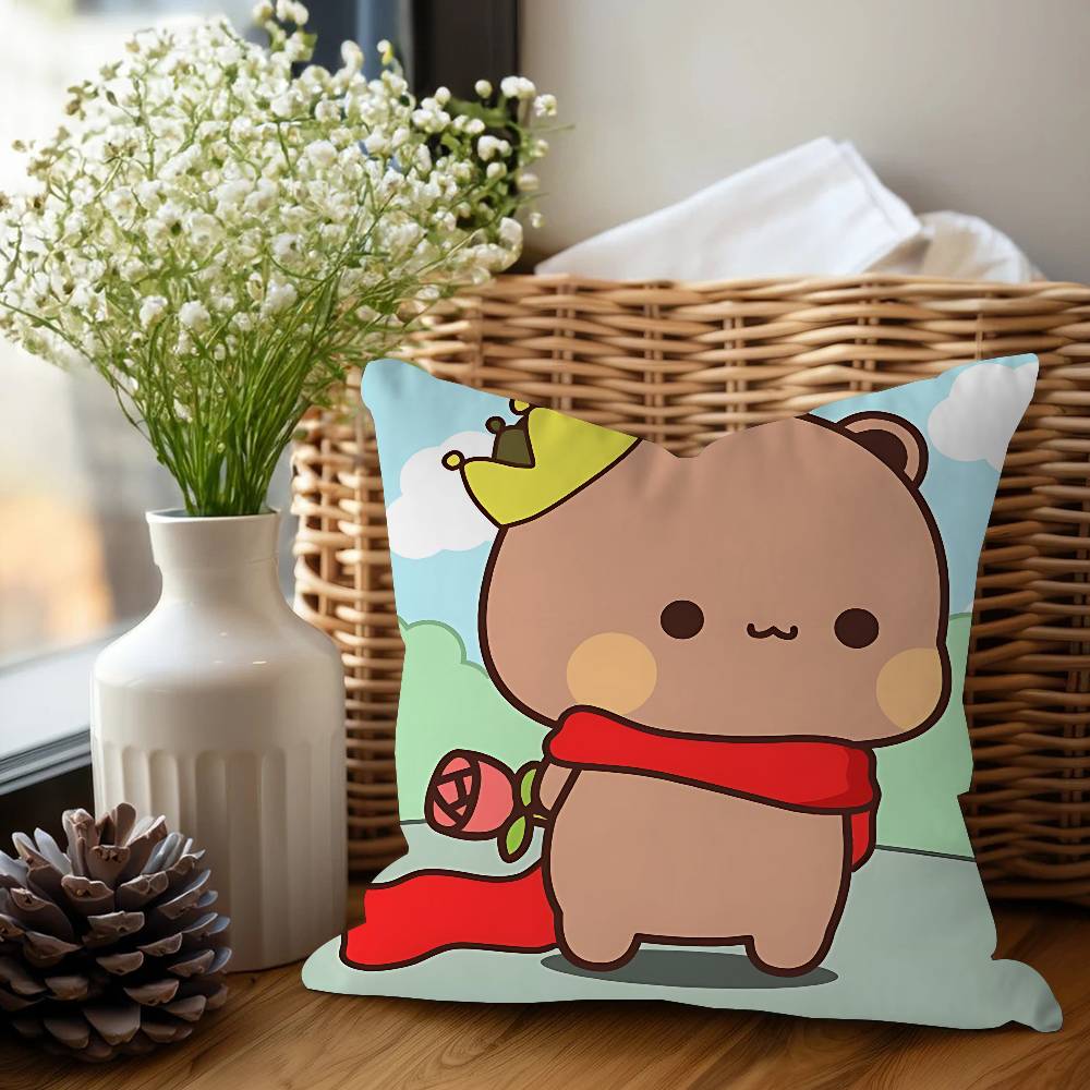 Cartoon B-Bubu Dudu Office Cushion Pillowcase Car Cushion Cover45X45CM Lumbar Pillowcase Sofa Pillowcover